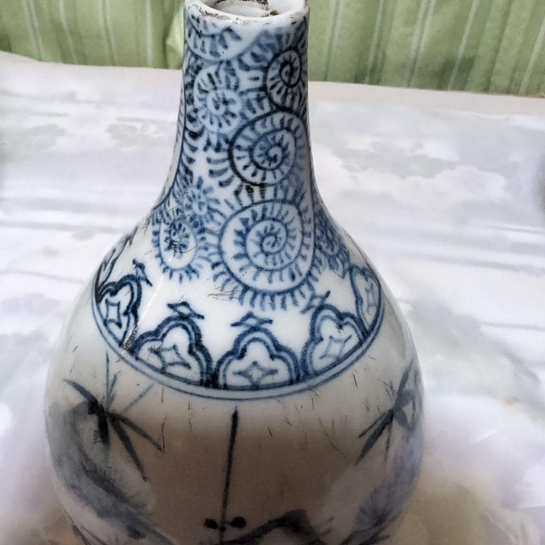 平戸焼 色絵 布袋 徳利 水注 古平戸 平戸焼 色絵 布袋 徳利 水注 古平戸